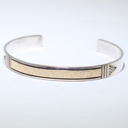 Silver/14K Bracelet by Amos Murphy 5-7/8