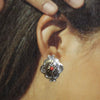 Concho Earrings by Navajo