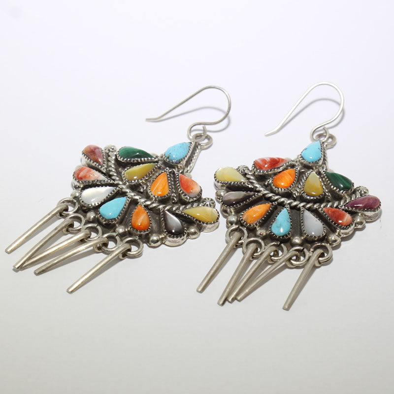 Cluster earrings by Phyllis Coonsis