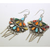 Cluster earrings by Phyllis Coonsis