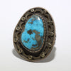 Morenci Turquoise Ring by Calvin Martinez Size 8.5