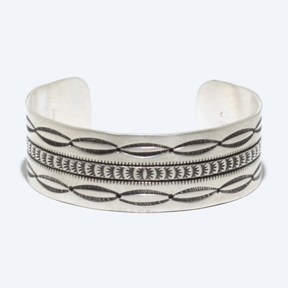 Silver Bracelet by Navajo 5-3/8