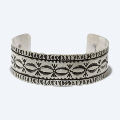 Silver Bracelet by Navajo 5-3/8