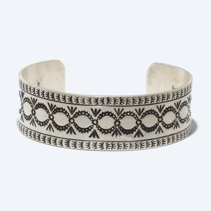 Silver Bracelet by Navajo 5-3/8