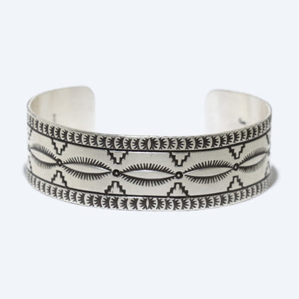 Silver Bracelet by Navajo 6