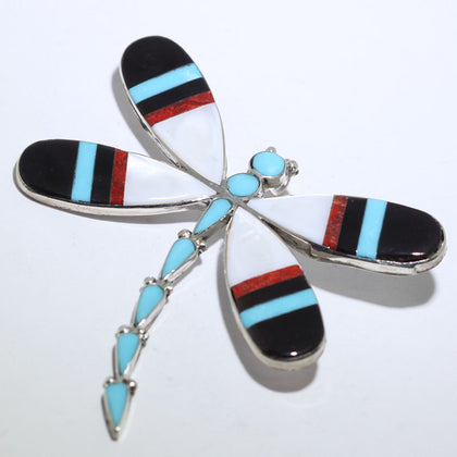 Dragonfly Pendant/pin by Zuni