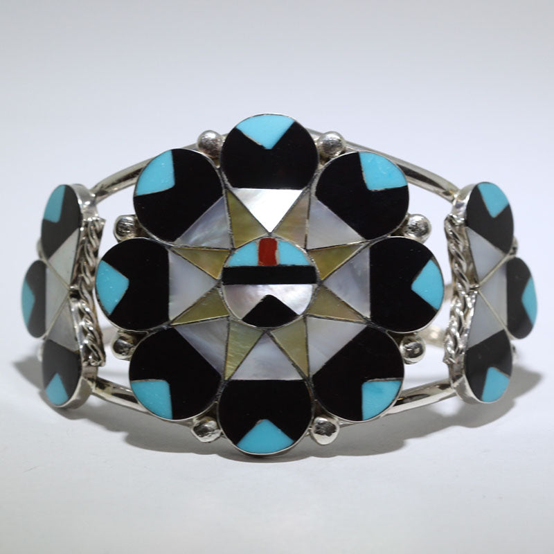 Inlay Bracelet by Zuni size 5-1/4"