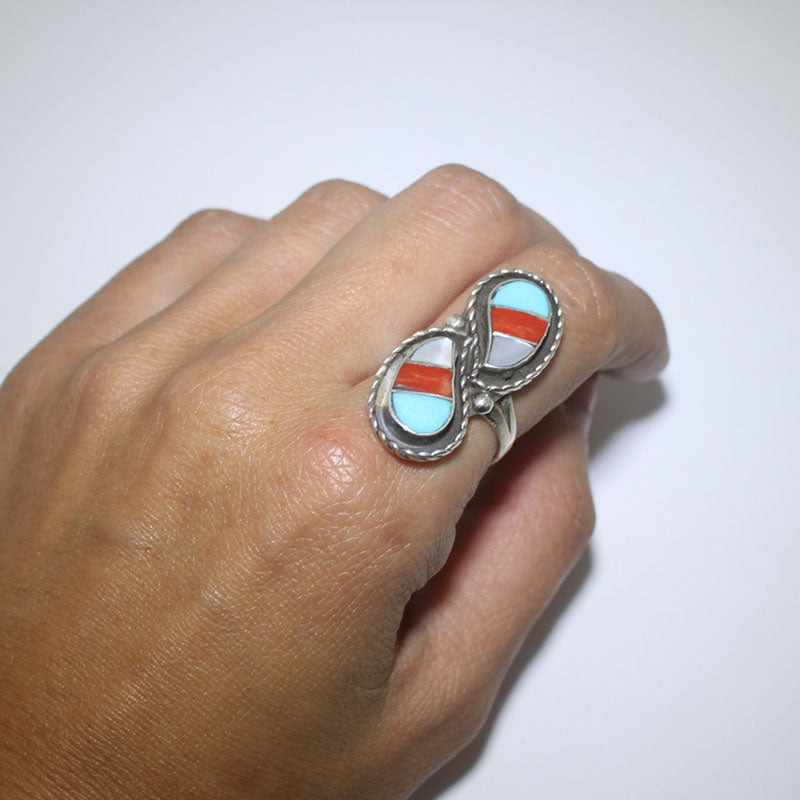 Inlay Ring by Zuni size 6.5