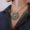 Multi-color pendant by Zuni