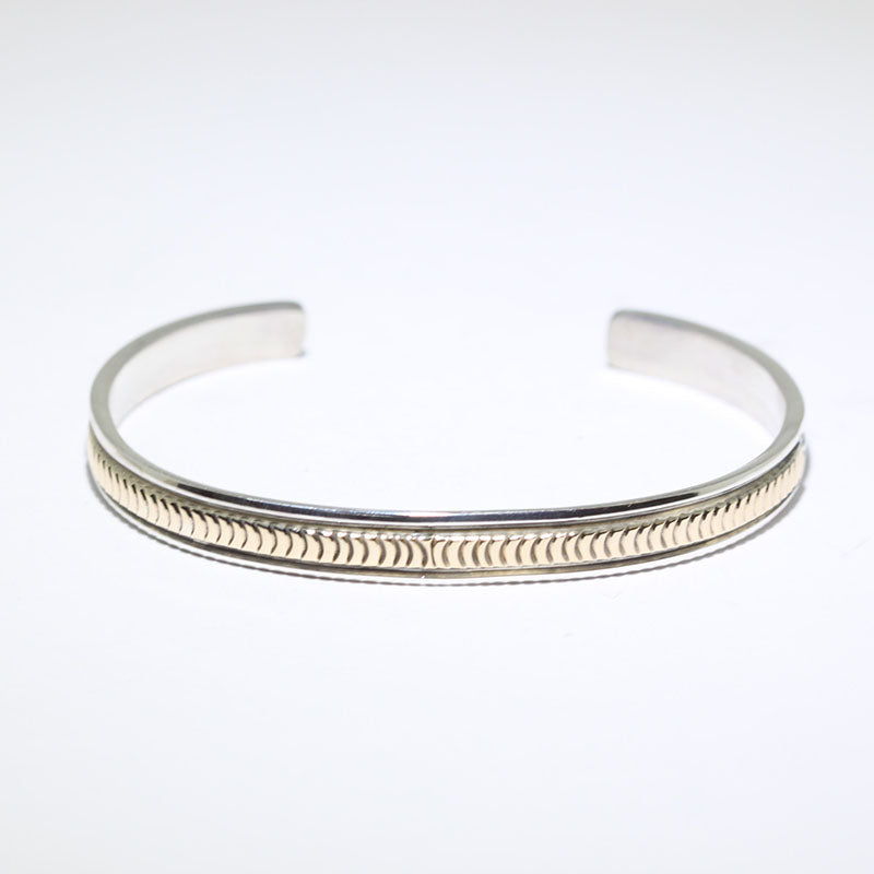 14K & Silver Bracelet by Bruce Morgan (0.20