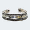 Coin Silver Bracelet by Ernie Lister 6-5/8"
