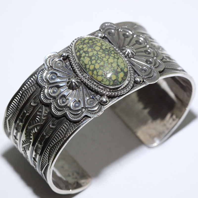 Spectacular Navajo Native American Damale Turquoise Sterling Silver Bracelet Spectacular Navajo Native American Damale Turquoise Sterling Silver Bracelet