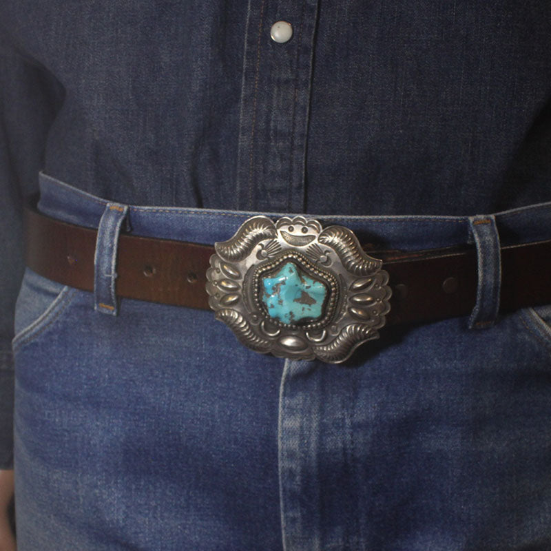 Sterling Silver Turquoise Buckle
