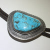 Natural Morenci Turquoise Bolo Tie by Mark Antia