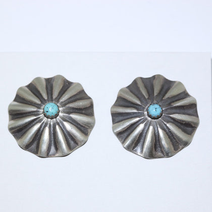 Silver Concho earring