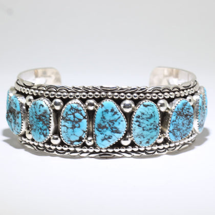 Turquoise Bracelet by Navajo 6-3/8