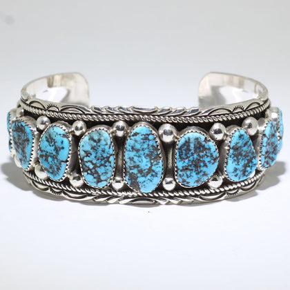 Turquoise Bracelet by Navajo 6-3/8