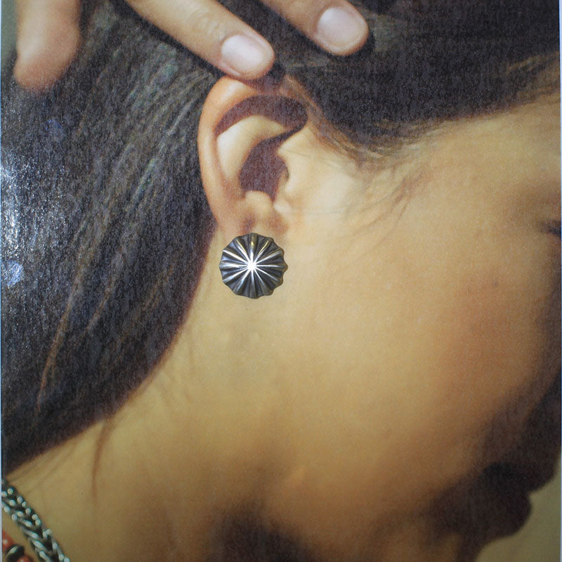 Silver Concho earring
