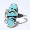 Inlay Ring by Navajo size 9