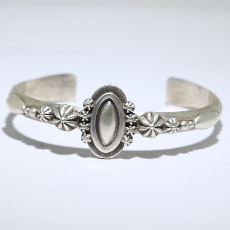 Silver Bracelet by Thomas Jim 5-5/8"
