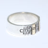 Silver Ring by Norbert Peshlakai size 7