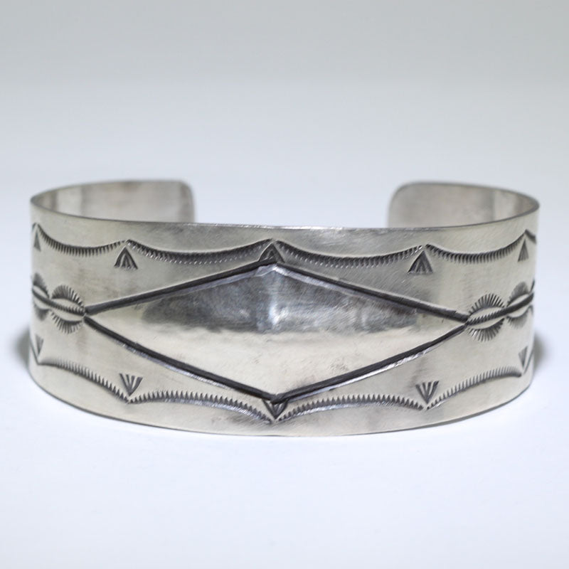 Silver Bracelet by Arnold Goodluck 5-7/8"