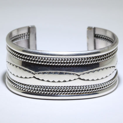 Silver Bracelet by Navajo 5-3/8