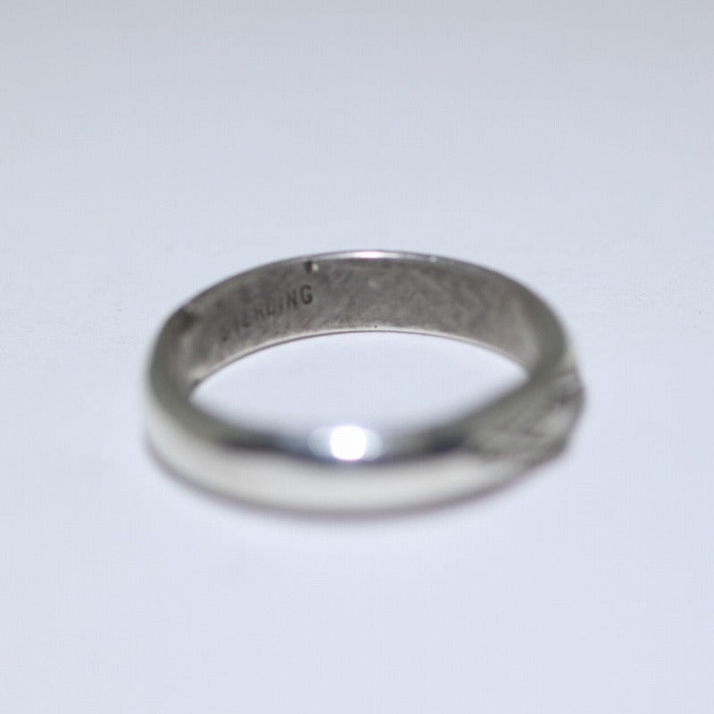 Stamp Silver Ring by Arnold Goodluck