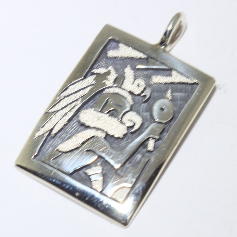 Silver Pendant by Sparks Masawytewa