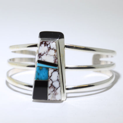 Inlay bracelet by Wayne Muskett 5-3/8