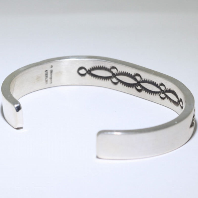 Silver Bracelet by Bruce Morgan 5-3/4inch